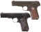 Two Colt Model 1903 Pocket Hammerless Semi-Automatic Pistols