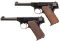 Two Colt Woodsman Sporter Semi-Automatic Pistols