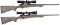 Two Scoped Howa Bolt Action Rifles