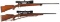 Two Scoped Bolt Action Mauser Pattern Rifles