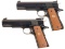 Two Colt Semi-Automatic Pistols and Glock Conversion Unit
