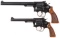 Two Smith & Wesson DA Revolvers