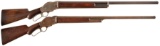 Two Winchester Model 1887 Lever Action Shotguns