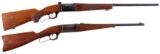 Two Savage Model 1899 Lever Action Long Guns