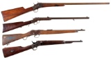 Four Single Shot Long Guns