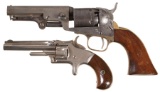 Two Antique American Pocket Revolvers