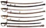 Four Swords with Scabbards