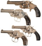 Four Smith & Wesson Revolvers