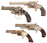 Four Antique American Revolvers