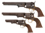 Three Colt Percussion Revolvers