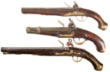 Three Flintlock Pistols