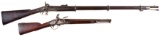 Two Antique Martial Long Guns