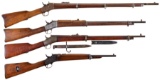 Four Rolling Block Rifles