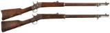 Two Remington Rolling Block Rifles