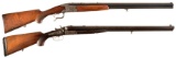 Two Engraved German Combination Guns