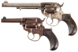 Two Colt Model 1877 DA Revolvers