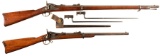 Two Springfield Trapdoor Long Guns