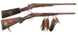 Two Native American Style Decorated Shotguns