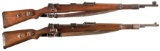 Two German 98k Bolt Action Rifles