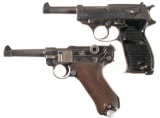 Two World War II Nazi Semi-Automatic Pistols