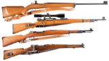 Four Bolt Action Military Style Rifles