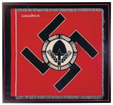 Framed Reichs Labor Service Honor Flag