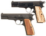Two Fabrique Nationale Semi-Automatic Pistols