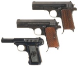 Three Semi-Automatic Pistols