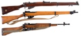Three Military Bolt Action Longarms