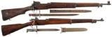 Two Military Bolt Action Rifles w/ Bayonets