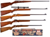 Five Winchester Sporting Bolt Action Longarms