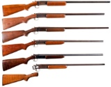 Six Winchester Model 37 Single Shot Shotguns
