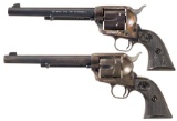 Two Colt Single Action Army Revolvers