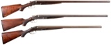 Three Lefever Arms Double Barrel Shotguns