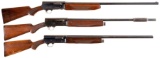 Three Remington Semi-Automatic Shotguns