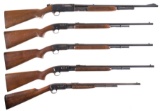 Five Remington Slide Action Rifles