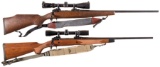 Two Scoped Savage Bolt Action Rifles