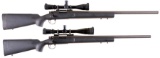 Two Scoped Police Marksman Style Remington 700 Bolt Action Rifle