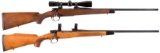 Two European Sporting Bolt Action Rifles