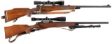 Two Scoped Bolt Action Rifles
