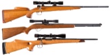 Three Scoped Rifles