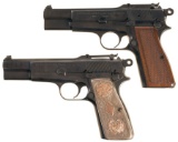 Two Belgian Semi-Automatic Pistols