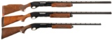 Three Remington Slide Action Shotguns