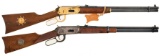 Two Winchester Commemorative Lever Action Carbines