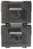 Two Cased Springfield Armory XDS Semi-Automatic Pistols