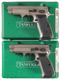 Two Cased Tanfoglio/E.A.A. Semi-Automatic Pistols