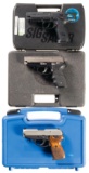 Three Cased SIG Sauer Semi-Automatic Pistols