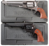 Two Ruger Single Action Revolvers w/ Cases