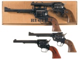Four Single Action Revolvers