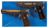 Two Colt Commemorative Semi-Automatic Pistols
